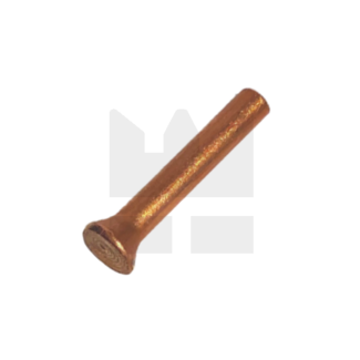 KING Microschroeven Klinknagel platkop - Koper - 3 x 6 mm - 50 stuks