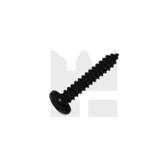 Plaatschroef - 1 x 3 mm - Staal zwart - Bolkop - 100 stuks