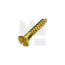 KING Microschroeven Houtschroef verzonken kop DIN 97 - Messing - 1,6 x 16 mm - 50 stuks