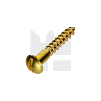 KING Microschroeven Houtschroef bolkop DIN 96 - Messing - 1,6 x 16 mm - 50 stuks