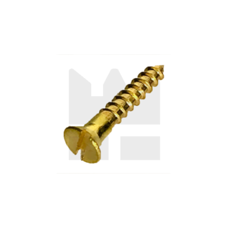 KING Microschroeven Houtschroef verzonken kop | 2,5 x 8 mm - Messing - DIN 97 - 50 stuks
