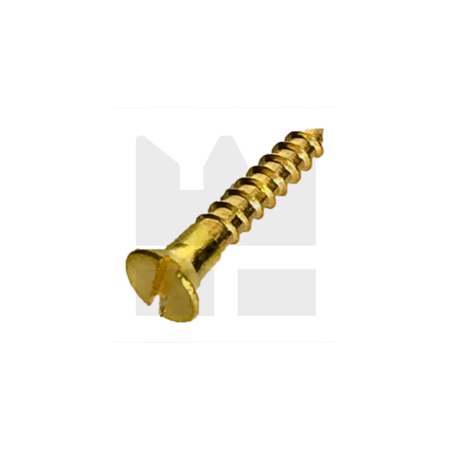 Houtschroef verzonken kop | 2,5 x 8 mm - Messing - DIN 97 - 50 stuks