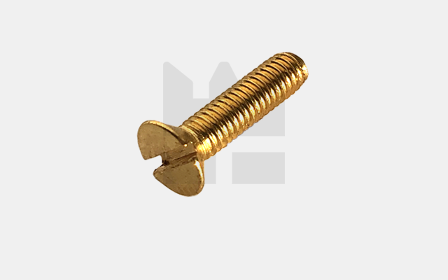Verzonkenkop schroeven - DIN 963 - Messing M1,4