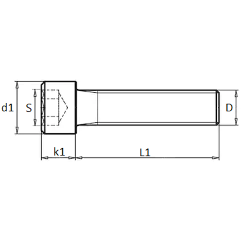 KING Microschroeven BZK Inbusschroef M 4 x 6 - DIN 912 - Staal 12.9 - 25 stuks