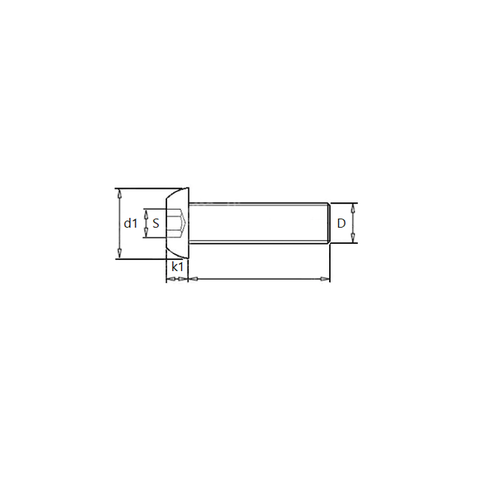 KING Microschroeven Inbus - Laagbolkopschroef - M4 x 4 - RVS ISO 7380 - 25 stuks