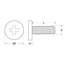 Platkopschroef - M3 x 16 - Kruiskop - RVS - 50 stuks