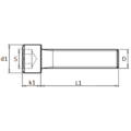 KING Microschroeven Inbusbout - M2 x 4 - 25 stuks - RVS - DIN 912