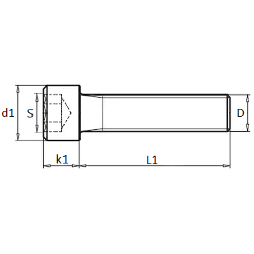 KING Microschroeven Inbusbout - Binnenzeskantschroef M1,4 x 4 - RVS A2 - DIN 912 - 25 stuks