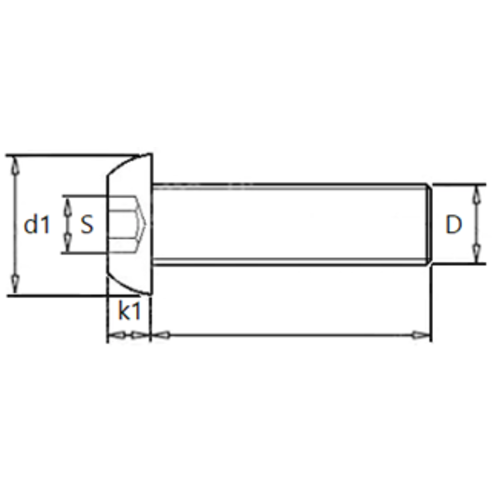 KING Microschroeven Laagbolkopschroef M3 x 12 - Staal 10.9 ISO 7380 - 25 stuks