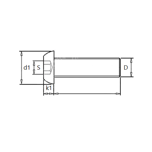 KING Microschroeven BZK - Inbus - laagbolkopschroef - M 3 x 12 - RVS ISO 7380 - 25 stuks