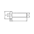 KING Microschroeven Binnenzeskant - Inbus - laagbolkopschroef RVS A2 ISO 7380 - M 3 x 16 - 25 stuks