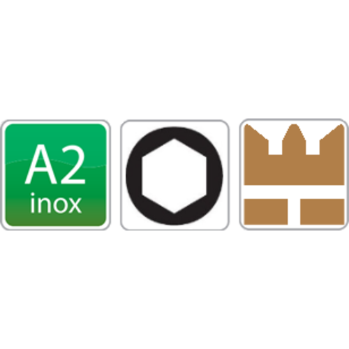 KING Microschroeven Binnenzeskant - Inbus - laagbolkopschroef RVS A2 ISO 7380 - M 2 x 6 - 25 stuks