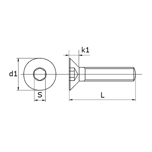 KING Microschroeven Inbus - verzonkenkop schroef M2 x 12 - RVS A2 - DIN 7991 - 25 stuks