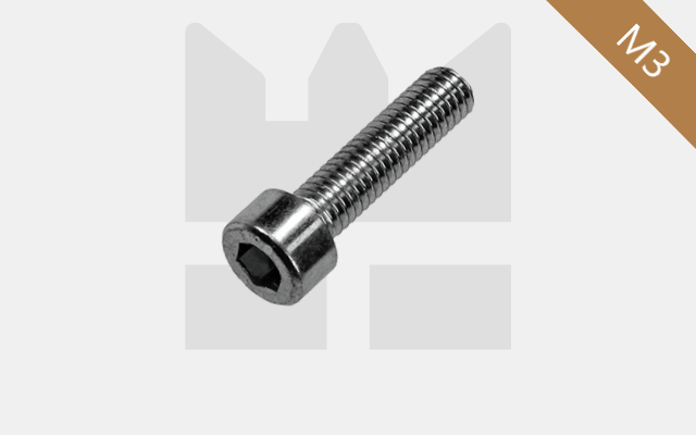 M3 inbusbouten/ cilinderkopschroeven in DIN 192 uitvoering - RVS A2