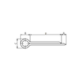 Splitpennen 1,6 x 10 mm  - 25 stuks - RVS A2 - ISO 1234