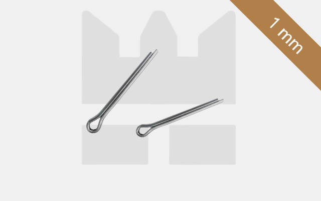 RVS Splitpennen 1 mm - ISO 1234