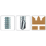 Zelfborende plaatschroef - 3,5 x 16 mm - staal verzinkt - 25 stuks