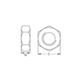 KING Microschroeven Zeskantmoer M1,4 RVS - DIN 934 - 10 stuks