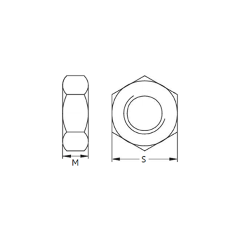 KING Microschroeven Zeskantmoer M2 - DIN 934 - RVS - 50 stuks