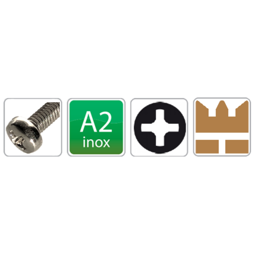 KING Microschroeven Bolcilinderkop schroef DIN 7985 - RVS - Kruiskop - M 1,6 x 4 - 50 stuks