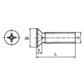 KING Microschroeven Verzonken kopschroef DIN 965 - RVS - Kruiskop - M1,6 x 10 - 50 stuks