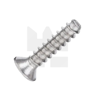 KING Microschroeven Plaatschroef voor kunststof 3 x 8 mm - Verzonken kop - RVS -  50 stuks