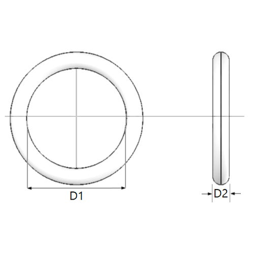 KING Microschroeven O-ringen 10 x 1,5 mm – VMQ/ silicone - 4 stuks