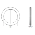 KING Microschroeven O-ringen 5 x 1,5 mm – VMQ/ silicone - 4 stuks