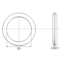 O-ringen 1,5 x 1 mm – NBR 70 - 4 stuks