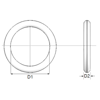 KING Microschroeven O-ringen 1,5 x 1 mm – NBR 70 - 4 stuks