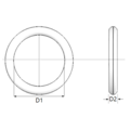 KING Microschroeven O-ringen 1 x 1 mm – NBR 70 - 4 stuks