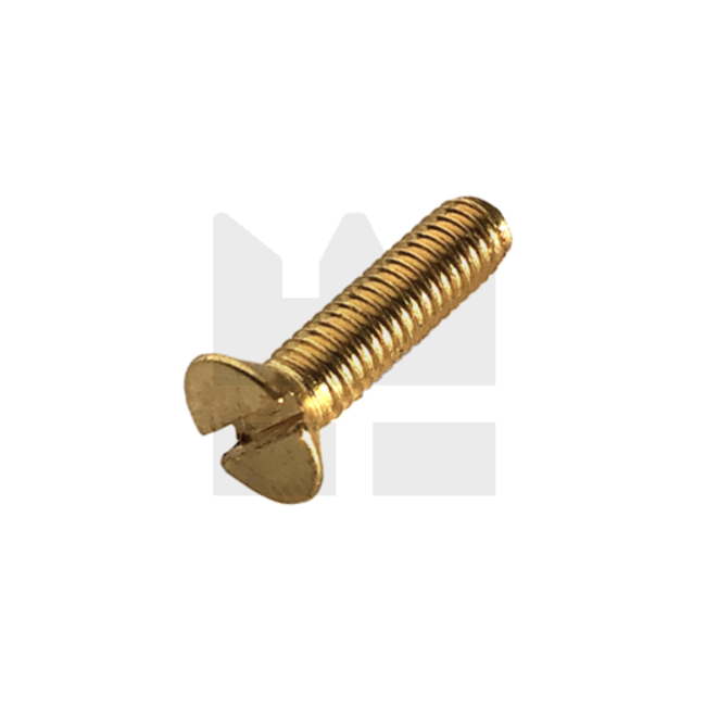 Verzonkenkopschroef | M2,5 x 4 - DIN 963 geperst - Messing - 50 stuks