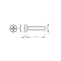 KING Microschroeven Bolcilinderkop schroef - M1,2 x 12 - DIN 7985 - RVS - Kruiskop - 50 stuks