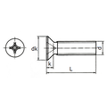 KING Microschroeven Verzonken kopschroef M1,4 x 4 - RVS - Kruiskop - 50 stuks