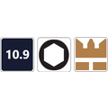 KING Microschroeven Laagbolkopschroef M3 x 25 - Staal 10.9 ISO 7380 - 25 stuks per verpakking