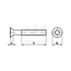 Verzonkenkop schroef - TORX - M2 x 10 - RVS - DIN 965 - 50 stuks
