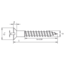 Houtschroef verzonken kop | 2,5 x 8 mm - Messing - DIN 97 - 50 stuks
