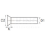 Klinknagel platkop - Koper - 2 x 10 mm - 50 stuks
