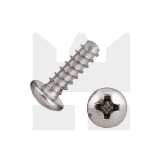 KING Microschroeven Plaatschroef voor kunststof 2,6 x 8 mm - Staal vernikkeld - 1000 stuks