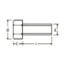 Modelbouw bout M0,6 x 4 - Hoge kop - Messing - 10 stuks
