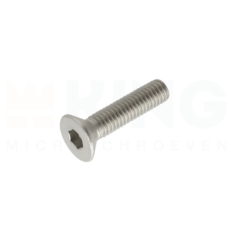KING Microschroeven Inbusbout verzonken kop - M2 x 10 - RVS - DIN 7991 - 25 stuks