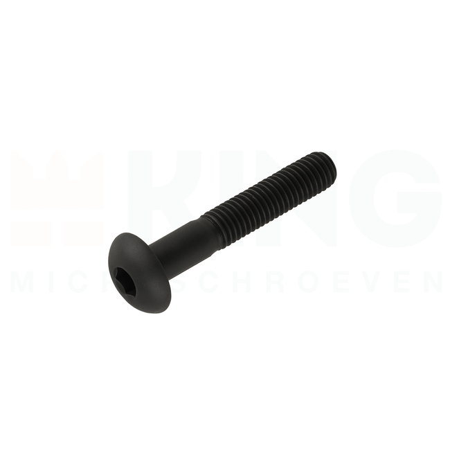 Laagbolkopschroef M4 x 35 - Staal 10.9 ISO 7380 - 25 stuks