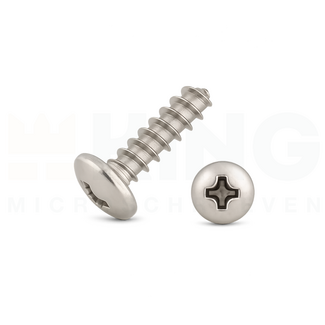 KING Microschroeven Plaatschroef voor kunststof 4 x 25 mm - RVS -  25 stuks