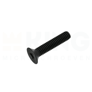 KING Microschroeven Inbusbout verzonken kop - M2,5 x 8 - Staal - DIN 7991 - 25 stuks