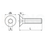 Inbus - verzonkenkop schroef M2,5 x 8 - Staal 10.9 - DIN 7991 - 25 stuks