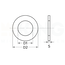 Modelbouw Sluitring M1,6 - Gedraaid - Staal - 25 stuks