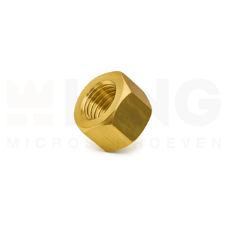 KING Microschroeven Modelbouw moer M1,2 - Hoog - Messing - 10 stuks