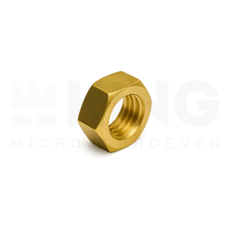 KING Microschroeven Modelbouw moer M2,5 - Laag - Messing - 10 stuks