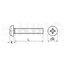 Bolcilinderkopschroef | M3 x 10 - RVS - DIN 7985- Kruiskop - 50 stuks