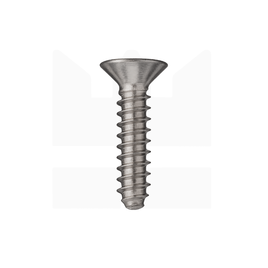 Schroeven voor kunststof  - Verzonken kop - RVS